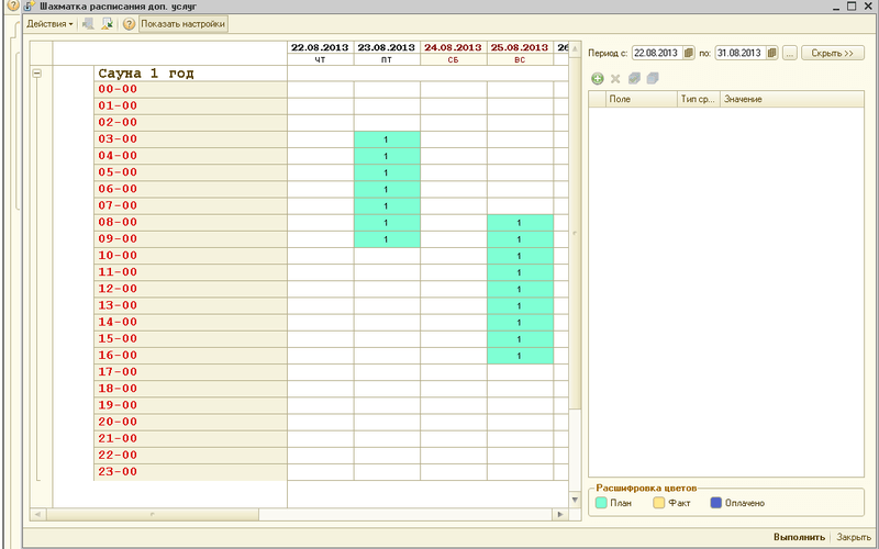 Програма для готелю: шахматка, додаткові послуги