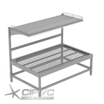 Стелаж овочевий з надставкою