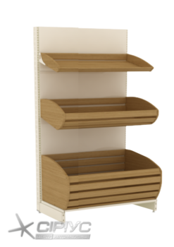 Стелаж для хліба та випічки пристінний Стелаж для хліба та випічки пристінний