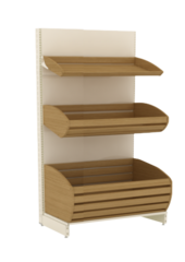 Стелаж для хліба та випічки пристінний