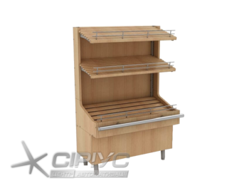 Прилавок хлібний трьохрівневий Прилавок хлібний трьохрівневий