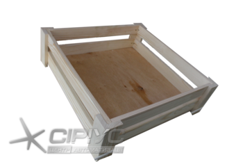 Деревянный ящик 400*400*120 мм