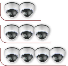 Встановлення від 2-х до 4-х внутрішніх відеокамер