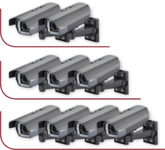 Встановлення від 2-х до 4-х зовнішніх (вуличних) відеокамер